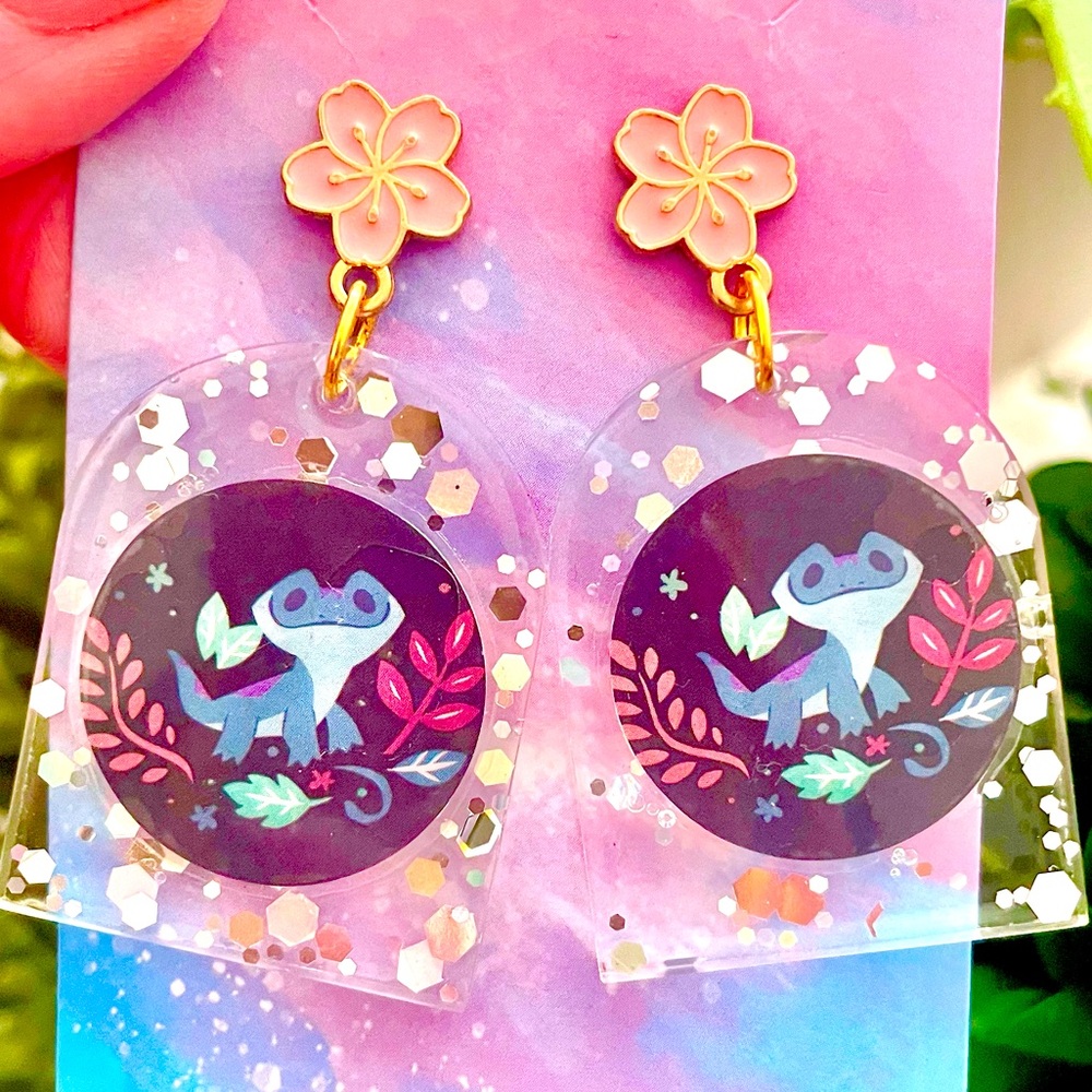 Bruni From Frozen Acrylic Earrings